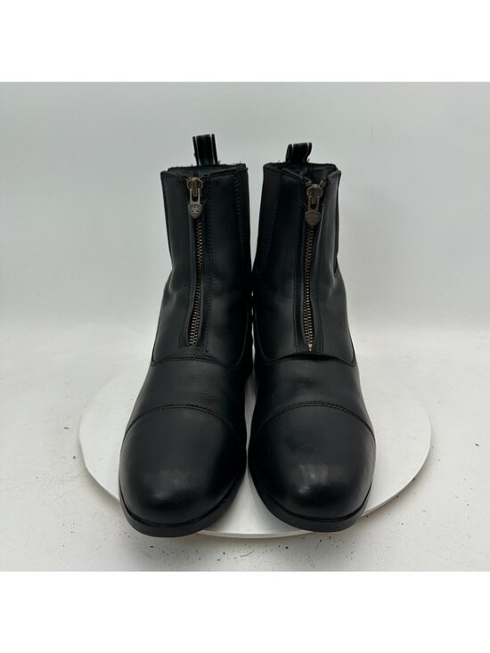 Ariat Devon Pro Men Size 11.5D Black Leather Front Zip Paddock Riding Boot